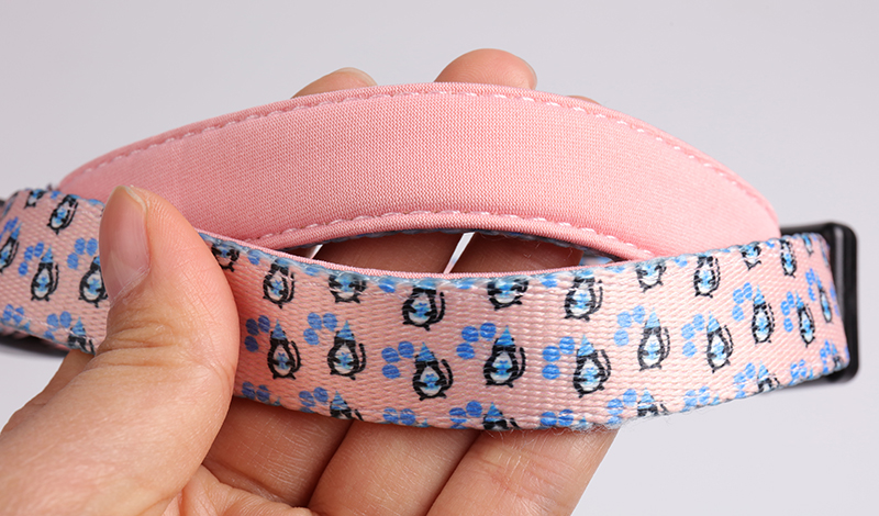 OKEYPETS - OKEYPETS Gabhálais Peataí Saincheaptha Neoprene Sraitheanna Dúbailte Crúca Miotail Rothlach Patrún Dearthóra Iall Madraí Neoprene 11