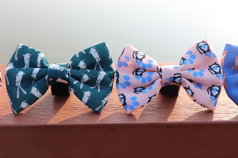 OKEYPETS - OKEYPETS Reversible Pet Dog Harness Matching Dog Collar Leash Bow Tie Adjustable Neoprene Soft Dog Harness Set Pet Collar Leash/Dog Harness Set 10