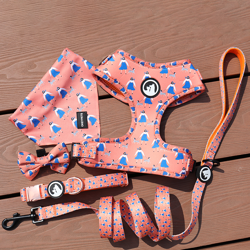 Pets Accessories Suppliers Dog Harness Leash Set Small Designer Neoprene Dog Harness Vest Set Pet 8