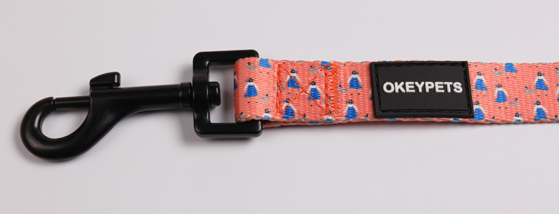 OKEYPETS - OKEYPETS Holdbar, vendbar neopren hundesnor i pink med komfortabel polstret neopren hundesnor 13