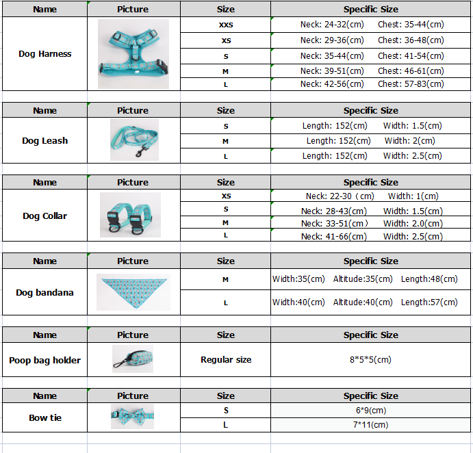 OKEYPETS - OKEYPETS Luxury Heavy Duty Unique Cool Mesh Pug Harness With Leash For Hiking Running Pet Collar Leash/Dog Harness Set 11