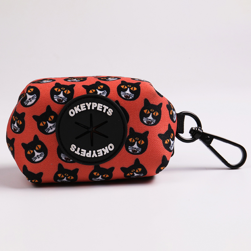 OKEYPETS - No pull pet adjustable design reversible dog harness leash collar poop bag holder luxury dog harness set Pet Collar Leash/Dog Harness Set 16