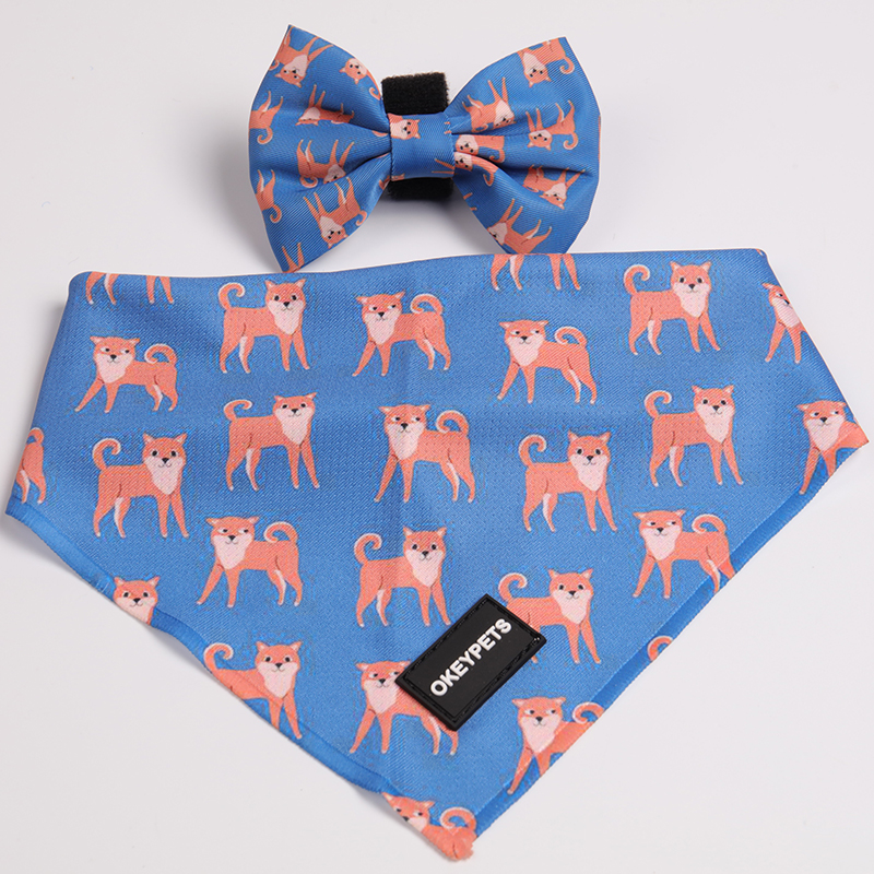 Harnais pour chien réversible rembourré en néoprène polyester, anti-traction, avec collier et laisse. 16