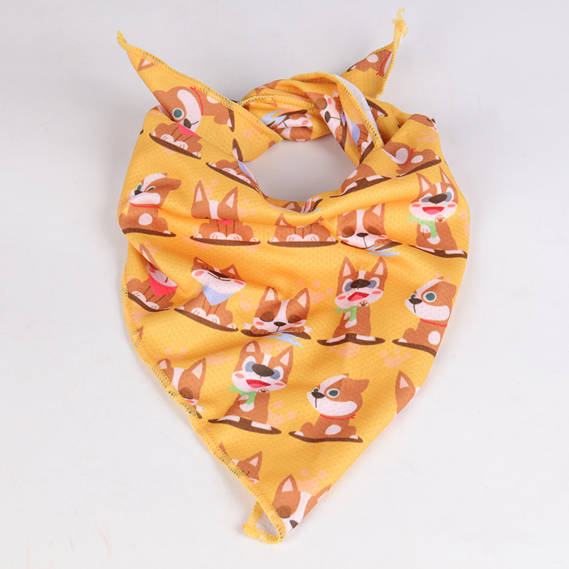 OKEYPETS - OKEYPETS Foulard coloré pour chien, impression par sublimation avec logo personnalisé, réversible, bandana pour animal de compagnie 13