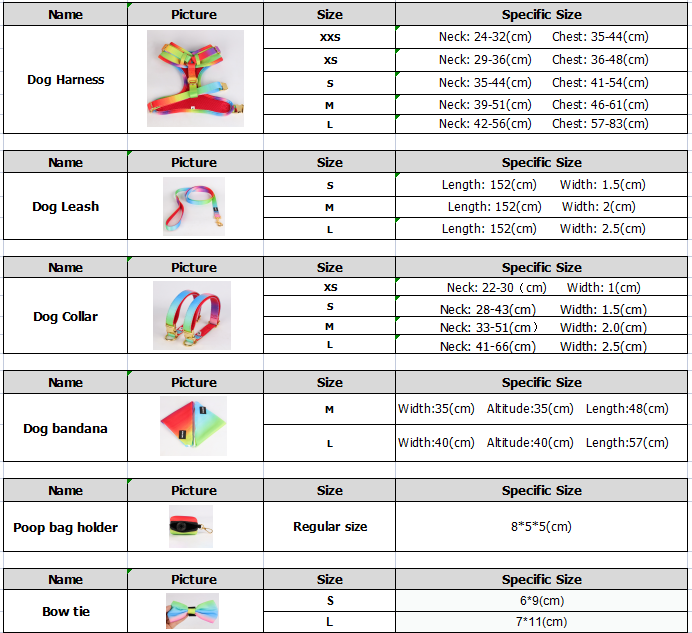 OKEYPETS Ensemble harnais de luxe en néoprène sur mesure pour chien, collier et laisse 10