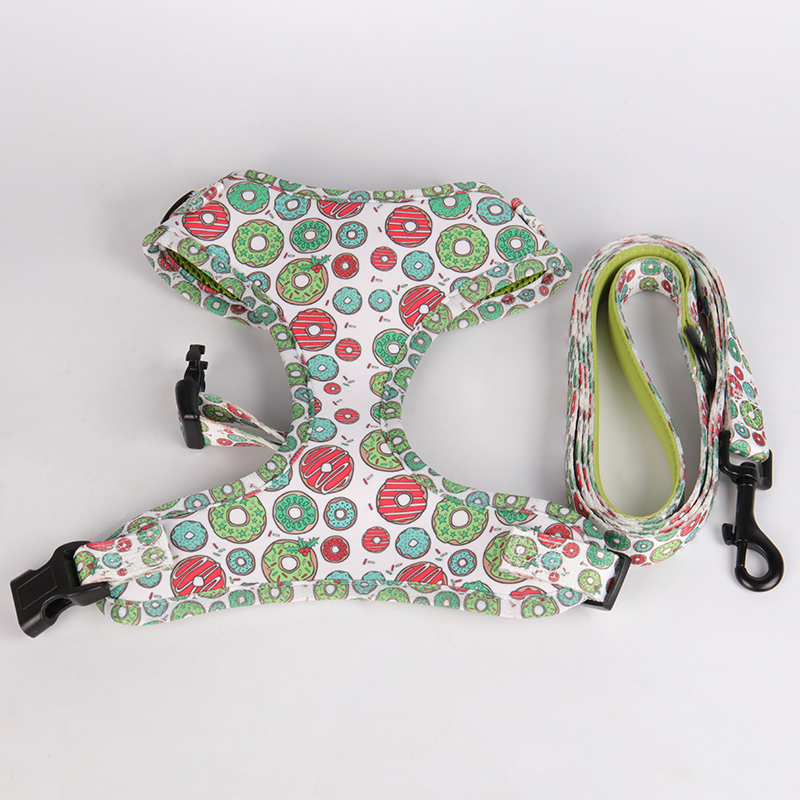 OKEYPETS - OKEYPETS Offre spéciale : laisse pour animaux de compagnie en néoprène respirant et durable, avec harnais et collier/laisse assortis. 23