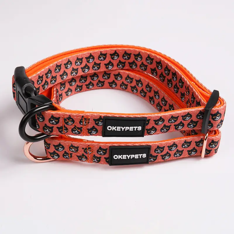 OKEYPETS - Dog Collar Neoprene Padded Soft Comfortable Dog Collar Heavy Duty Adjustable Breathable Pet Collar Pet Collar 1