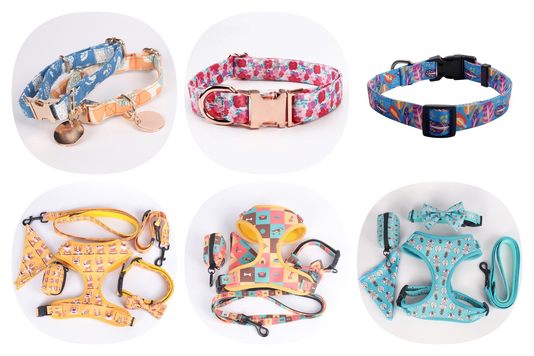 OKEYPETS - Fabrikspris Lav MOQ Designer Professionelle Halsbånd til Hvalpe Til Små Hunde Kæledyrshalsbånd 14