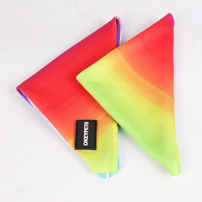 OKEYPETS - OKEYPETS Divatos, mosható, háromszög logós, egyedi nyomtatású szublimációs sablonok, divatos kisállat-macska és kutya kendő Minden termék 1