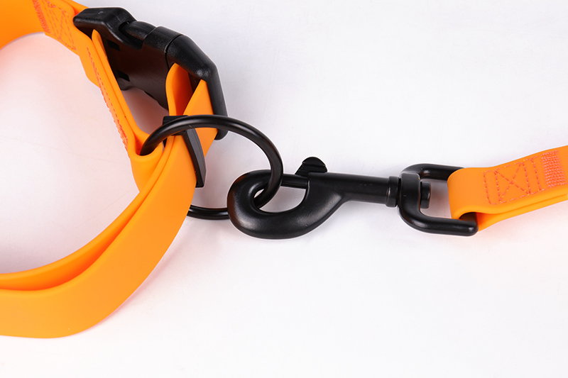 OKEYPETS - OKEYPETS Miljövänligt Personligt Mjukt Professionellt Spänne Gummi PVC Lyxigt Koppel Webbing Hundhalsband Husdjurshalsband Koppel/Hundsele Set 15