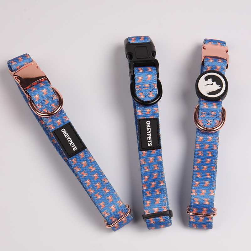 OKEYPETS - OKEYPETS Outdoor Heavy Duty Neoprene Soft Sublimation Premium Dog Collar Designer Padded Dog Collar Pet Collar 11