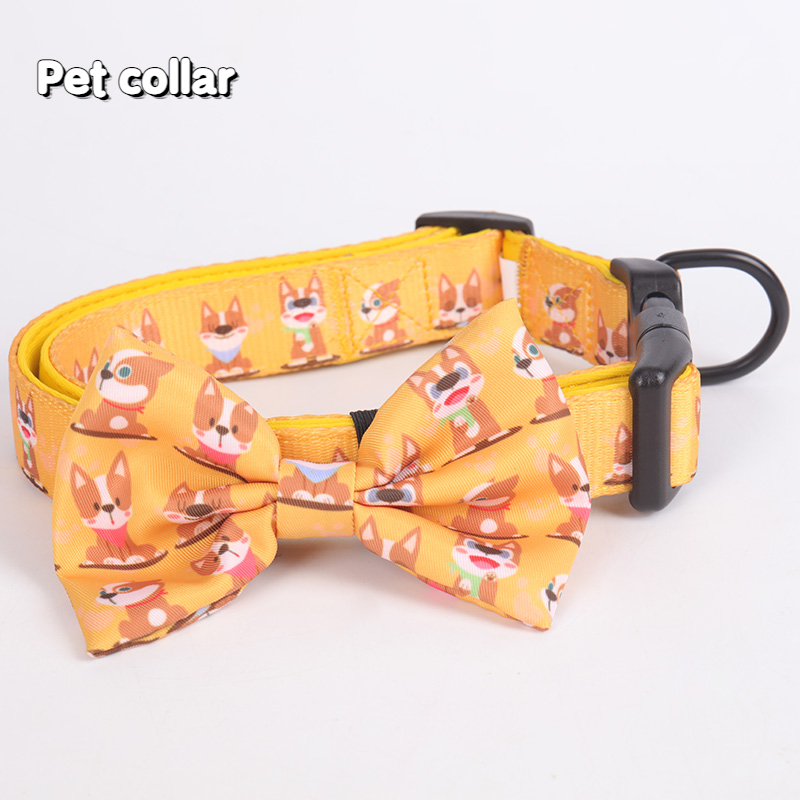 OKEYPETS Custom Polyester Dog Collars Pets Adjustable Cheap Collar Dog Bow Ties Pet Collar 8