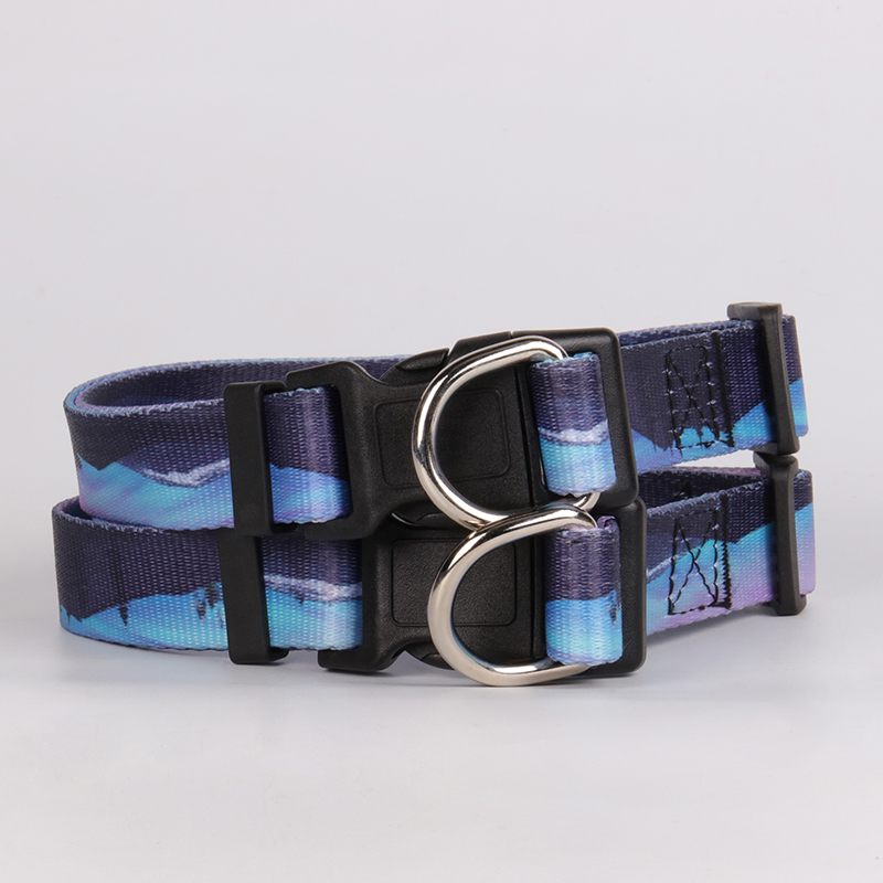 OKEYPETS - Collier rembourré pour chien OKEYPETS en polyester doux, écologique et imprimé par sublimation, motif personnalisé. 9