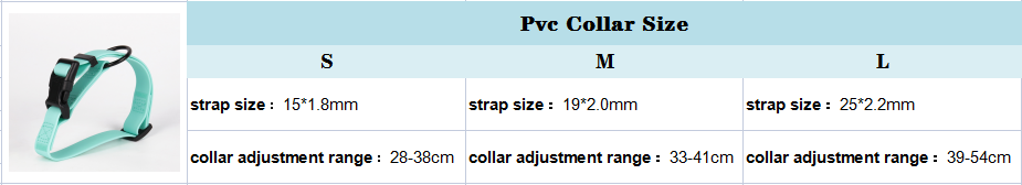 OKEYPETS - Producenci OKEYPETS Moda Luksusowa Trwała Regulowana Obroża dla Szczeniąt z PVC i Poliestru Miękka Obroża dla Zwierząt z PVC Wodoodporna Obroża dla Zwierząt 9