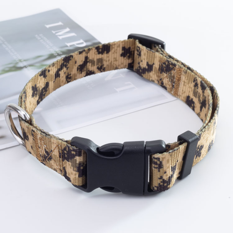 OKEYPETS - Collier et laisse pour chien à motif imprimé personnalisé, ajustables et résistants, avec chaîne tendance. Tous les produits 12