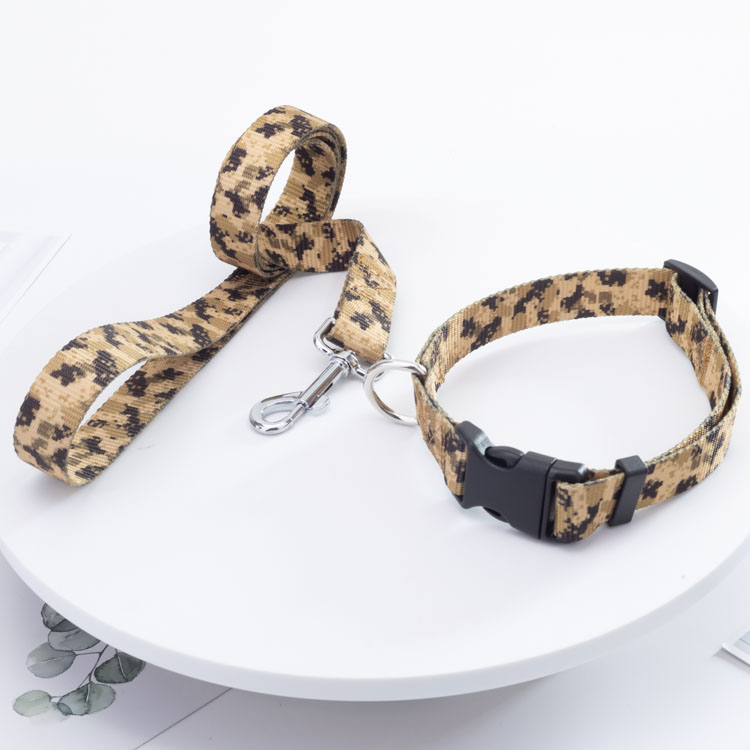 OKEYPETS - Collier et laisse pour chien à motif imprimé personnalisé, ajustables et résistants, avec chaîne tendance. Tous les produits 9