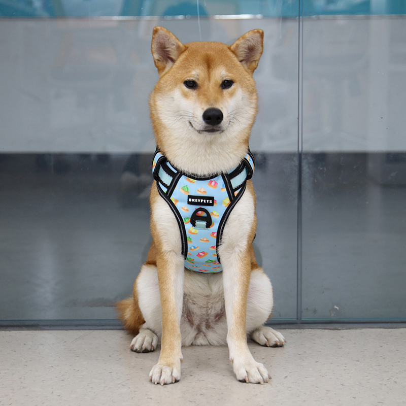 OKEYPETS No Pull Dog Chest Harness Pet Strap Durable Tactical Neoprene Frenchie Pug Harness For Dogs Pet Harness 8