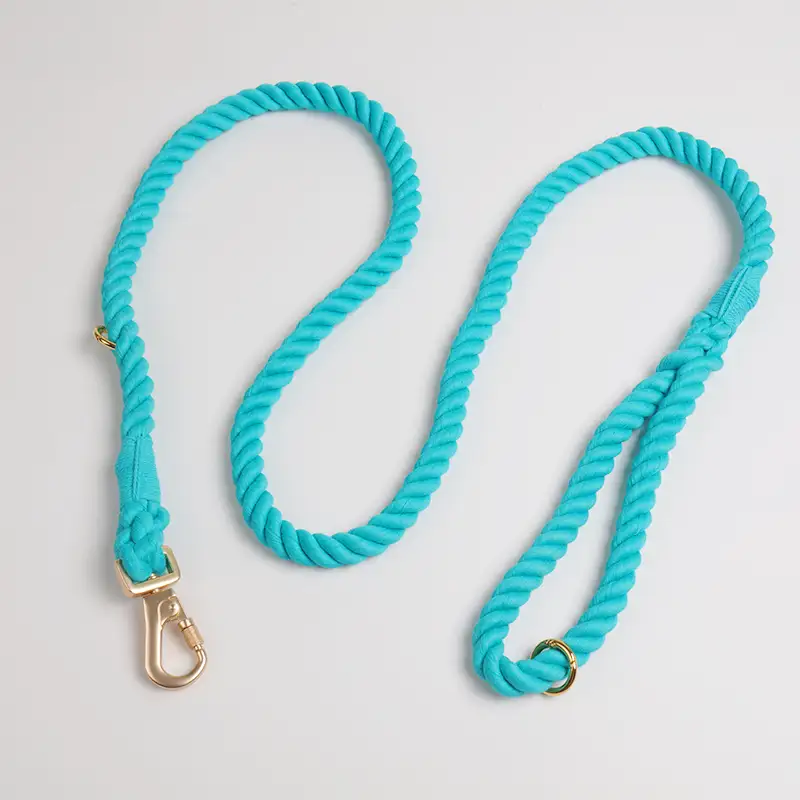 OKEYPETS - Laisse d'entraînement anti-traction pour chien, écologique, résistante et confortable, en coton coloré. 1