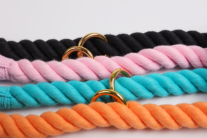 OKEYPETS - Laisse pour chien multifonctionnelle, résistante et colorée en corde de coton, nouveau design robuste. 11