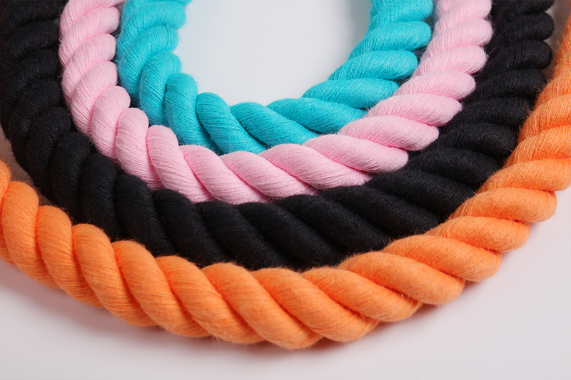 OKEYPETS - Laisse pour chien multifonctionnelle, résistante et colorée en corde de coton, nouveau design robuste. 9