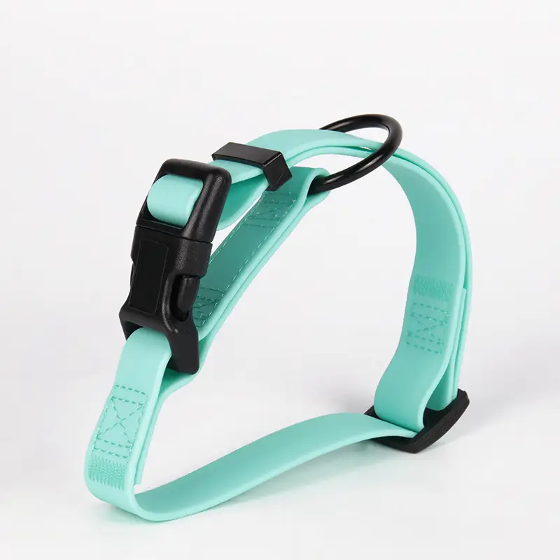 OKEYPETS - Producenci OKEYPETS Moda Luksusowa Trwała Regulowana Obroża dla Szczeniąt z PVC i Poliestru Miękka Obroża dla Zwierząt z PVC Wodoodporna Obroża dla Zwierząt 1