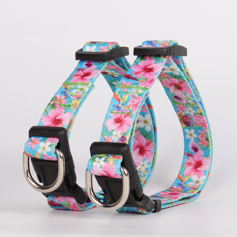 OKEYPETS - OKEYPETS 로고 프리미엄 금속 버클 헤비듀티 프린트 커스텀 디자이너 강아지 목줄 애완동물 목줄 9