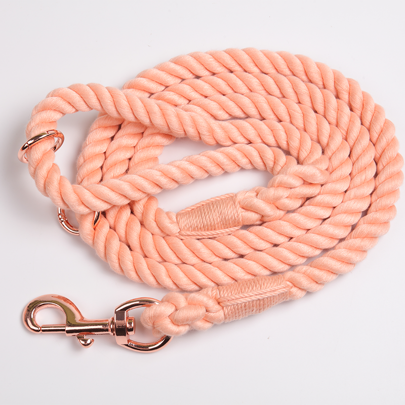 OKEYPETS Producent smyczy dla psów Zrównoważona, wielokolorowa, metalowa klamra, smycze bawełniane LED do treningu psów, smycz dla zwierząt 16