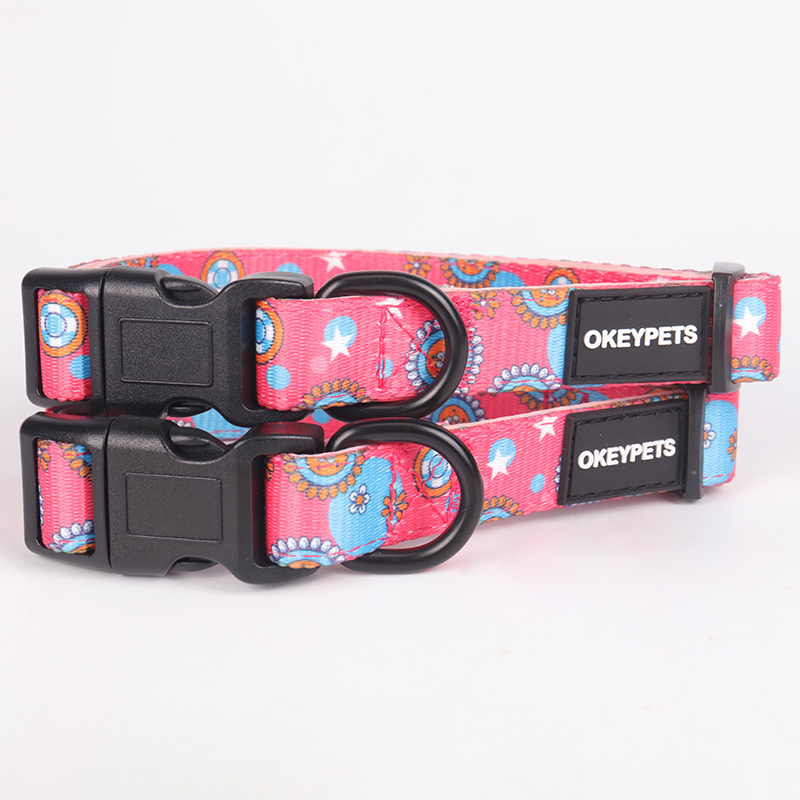OKEYPETS - Professzionális gyártás, egyedi tervező, divatos, új, puha hálós neoprén gyorskioldású nyakörv, láncos póráz, kutyahám, puha hálós kisállat nyakörv póráz/kutyahám készlet 17