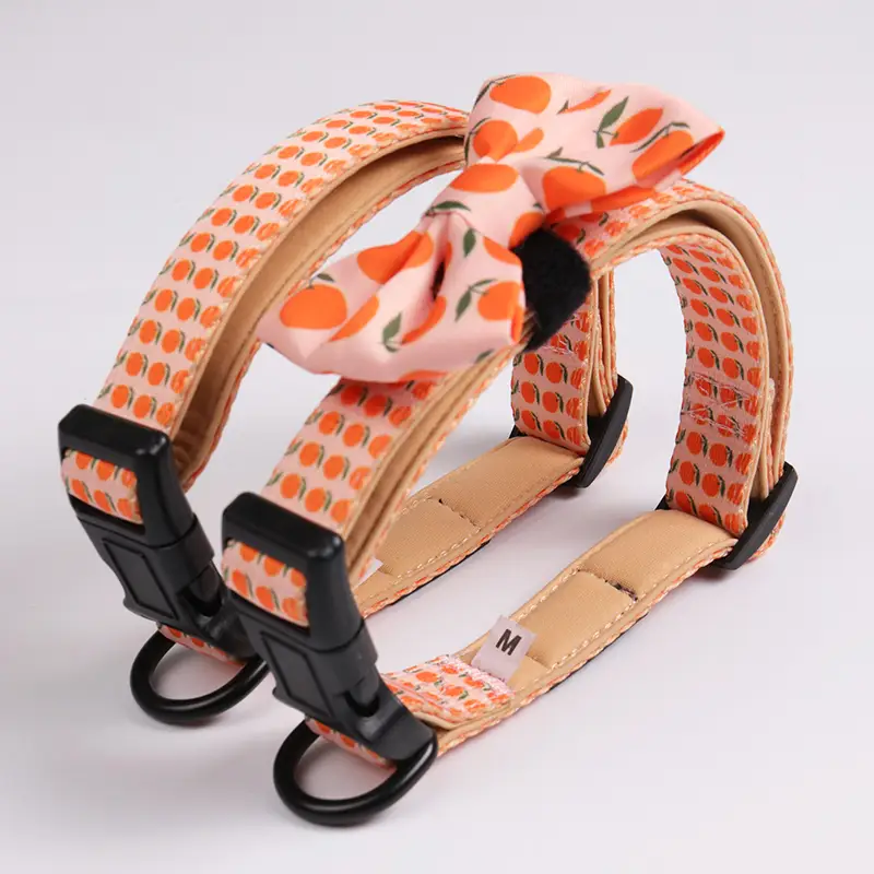 OKEYPETS - OKEYPETS プライベートラベル ペット保護首輪 環境に優しい昇華デザイン スタイリッシュ 調節可能 格安 犬用 蝶結び首輪 ペット用首輪 1