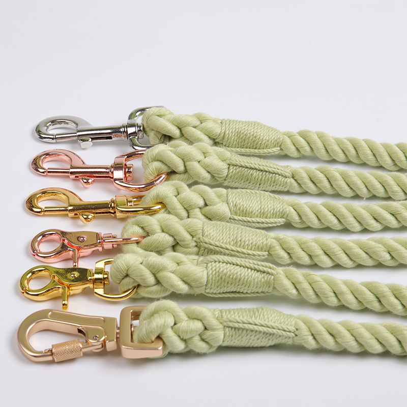 OKEYPETS - OKEYPETS Najtańsza hurtowa smycz dla psa Bawełniana Miękka Modna Kolorowa Średnia Mała Ręcznie robiona designerska smycz dla psa Smycz dla zwierząt 9