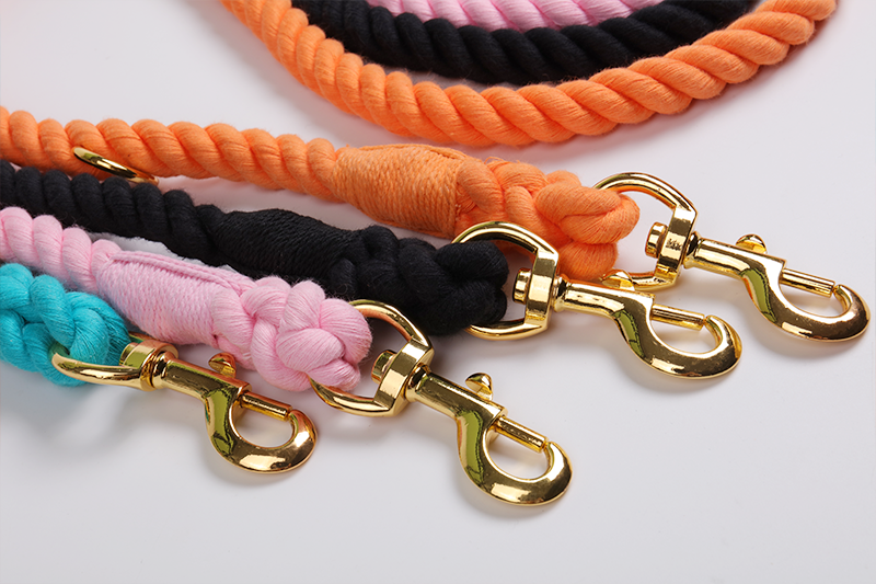 OKEYPETS - Laisse pour chien en corde décorative colorée en coton, faite main et personnalisée 10