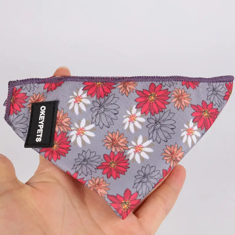 OKEYPETS - Bandana Triantáin Priontáilte Oíche Shamhna Nollag OKEYPETS ar Díol go Te, Meaitseála do Mhadraí, Bandana Peataí 1