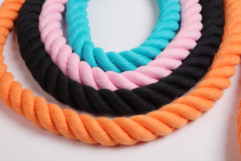 OKEYPETS - Laisse longue pour chien, en corde de coton teinte à la main, avec système anti-dribble et douce. 10