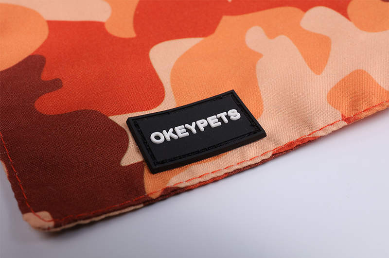 OKEYPETS - Bandana pour chien double couche en coton doux et coloré, impression par sublimation, OEM et ODM 13
