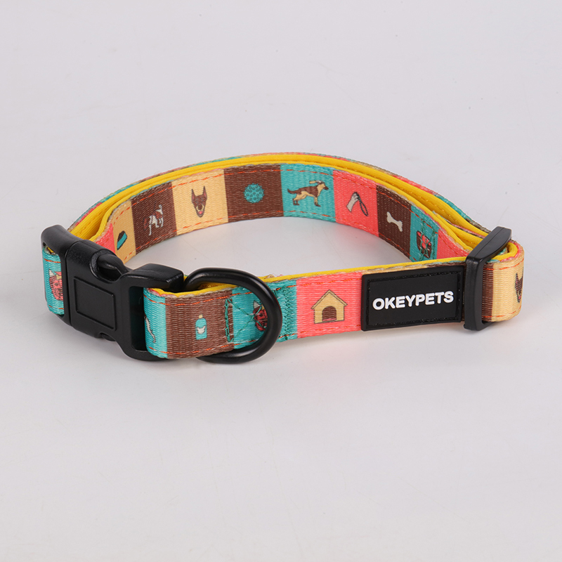 OKEYPETS - Engroshandel af moderigtige, tykke, bløde og behagelige, vaskbare, justerbare hundehalsbånd i løs vægt Kæledyr Halsbånd til kæledyr 8