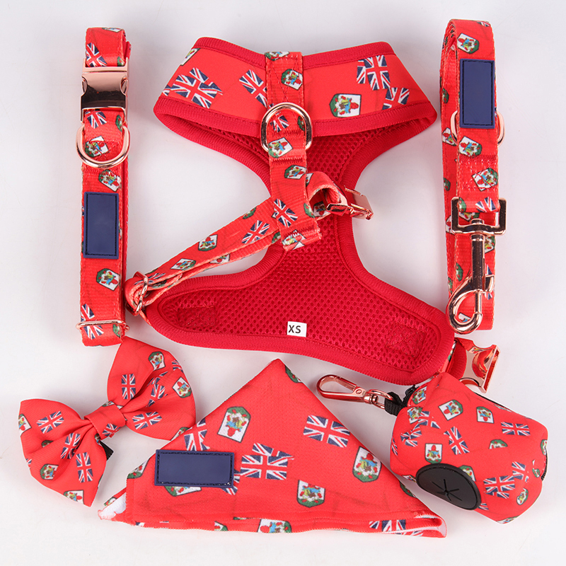 OKEYPETS - OKEYPETS Mäkká pohodlná personalizovaná teplonosná odolná luxusná sada obojkov a postrojov pre psov Sada obojkov a postrojov pre domáce zvieratá 24