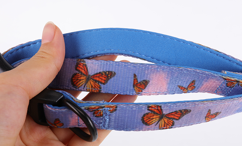 OKEYPETS Custom Pet Collar Sets Printing pattern Quick-Release Buckle Neoprene Mesh Dog Harness 12