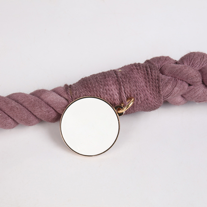 OKEYPETS - OKEYPETS Kényelmes háziállatoknak szánt, kézzel készített, többszínű, 100% pamutból készült, tartós fém szerelékkel ellátott kutyapórázok, lópórázok, kutyapóráz 12