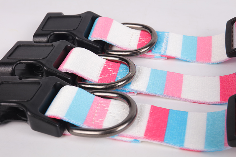 Kolar Anjing Haiwan Peliharaan Kecil Rekaan Percuma OKEYPETS Sublimasi Bunga Tahan Lama Lembut Selesa Rantai Kolar Haiwan Peliharaan 11