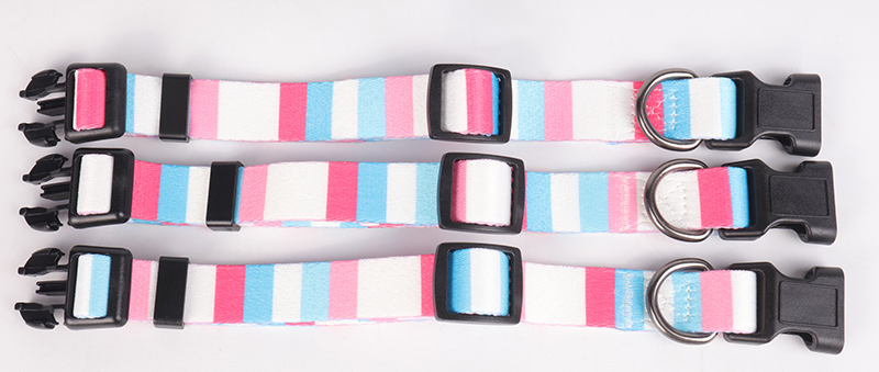 Kolar Anjing Haiwan Peliharaan Kecil Rekaan Percuma OKEYPETS Sublimasi Bunga Tahan Lama Lembut Selesa Rantai Kolar Haiwan Peliharaan 9