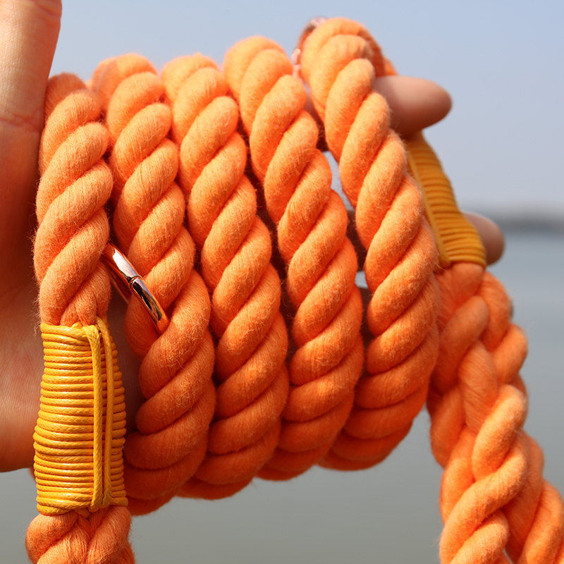 OKEYPETS - OKEYPETS Laisse pour cheval en coton coloré, faite main et détachable. Laisse pour chien en coton ombré. 9