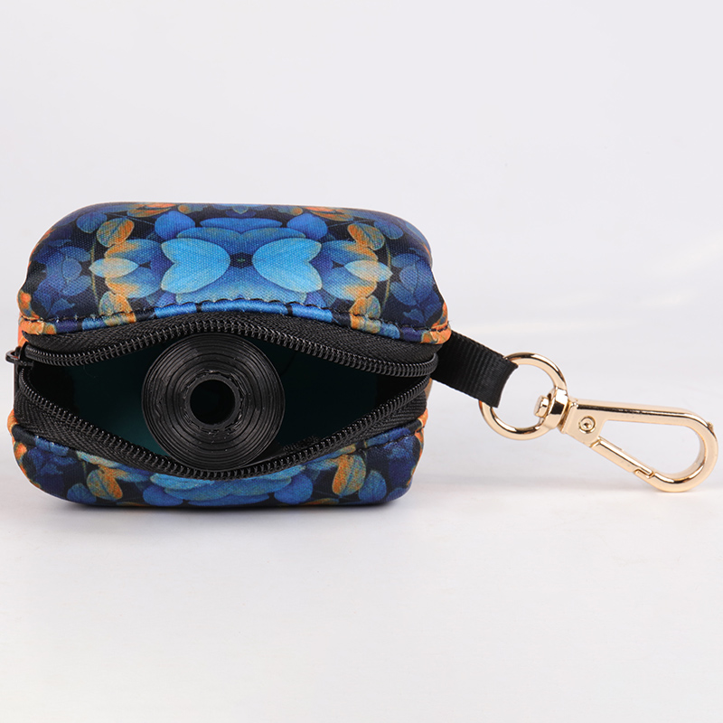 OKEYPETS - OKEYPETS Персонализированные неопреновые пакеты для собачьих экскрементов с индивидуальным рисунком. Экологичный биоразлагаемый диспенсер. Модный неопреновый держатель для пакетов для собачьих экскрементов. 15