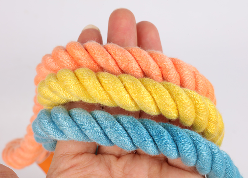 OKEYPETS - OKEYPETS Selamat Datang Fesyen Tali Rami Lembut Pelbagai Fungsi Berwarna-warni Tali Kapas Anjing Tali Anjing 11