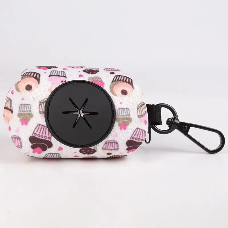 OKEYPETS - OKEYPETS Brugerdefineret Logo Komfortabel Praktisk Neopren Dispenser Bæresele Hundesnor Afføringspose Holder Hundes Afføringspose Holder 1
