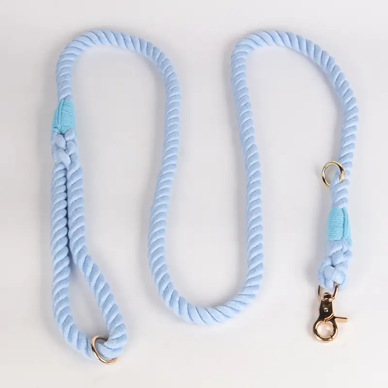 OKEYPETS - Többfunkciós luxus kölyökkutya kötél póráz Ombre pamut vastag pórázkötél lovaknak kutyakötél póráz 1