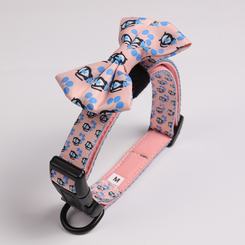 OKEYPETS Accessoires pour chiens - Nœud papillon amovible, élégant et luxueux pour le cou et le collier 10