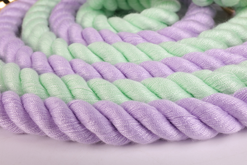 OKEYPETS - OKEYPETS Egyedi, kiváló minőségű, 100% pamutból készült, divatos kisállat-póráz, kényelmes, környezetbarát, párnázott kötéllel ellátott póráz kutyáknak 10