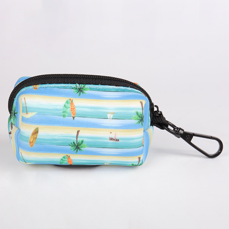 OKEYPETS - OKEYPETS OEM Pemegang Beg Sisa Anjing Dispenser Beg Najis Anjing Neoprena Berzip Mesra Alam Pemegang Beg Najis Anjing 11