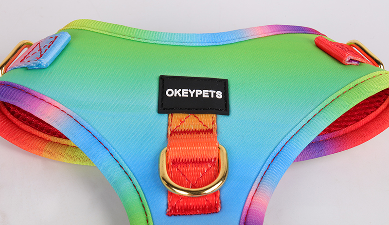 OKEYPETS Acessórios para Animais de Estimação Coleira Peitoral de Luxo Reforçada e Ecológica para Cães, Sem Alça 14