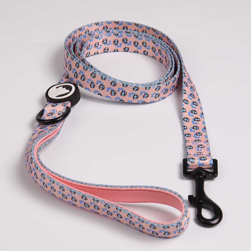 OKEYPETS - OKEYPETS Gabhálais Peataí Saincheaptha Neoprene Sraitheanna Dúbailte Crúca Miotail Rothlach Patrún Dearthóra Iall Madraí Neoprene 10